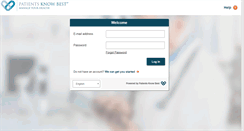 Desktop Screenshot of my.patientsknowbest.com